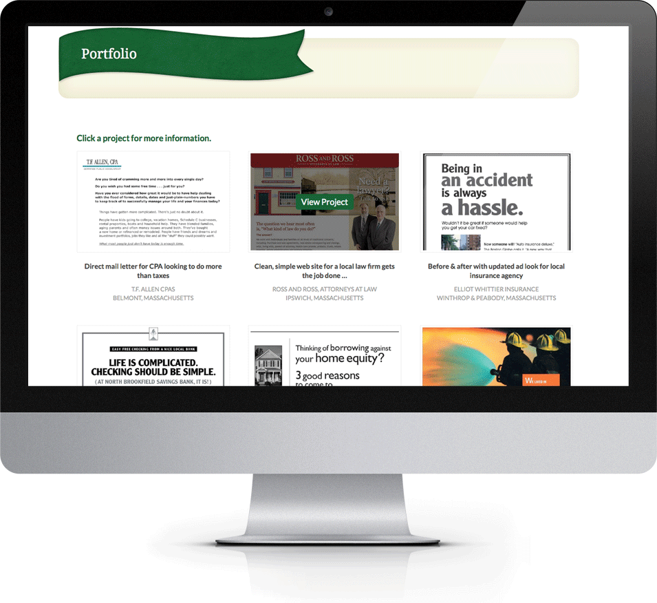 ajax website portfolio