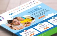 colorful school website design