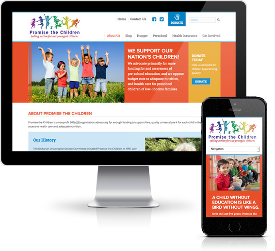 Children website design