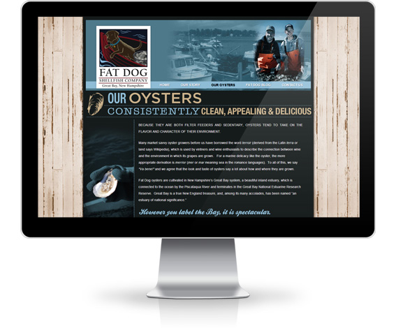 oyster website design